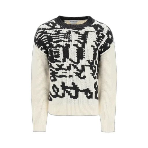 Abstract Printed Crewneck Jumper