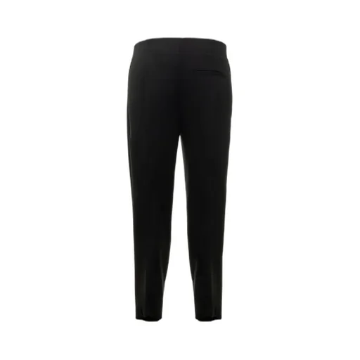 Curved Cut-Out Hem Tailored Pants