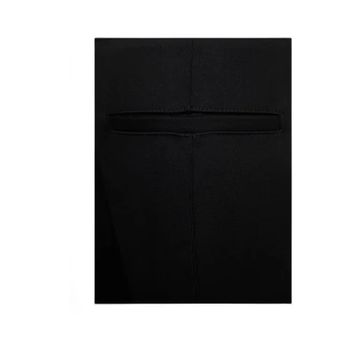 Curved Cut-Out Hem Tailored Pants