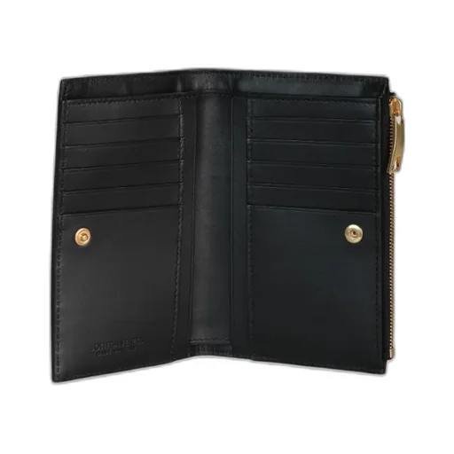 Intrecciato Bi-Fold Leather Wallet