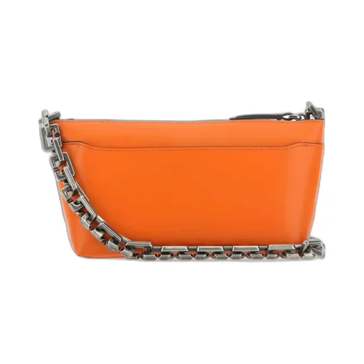 Pouchette Buckle Detail Chained Shoulder Bag