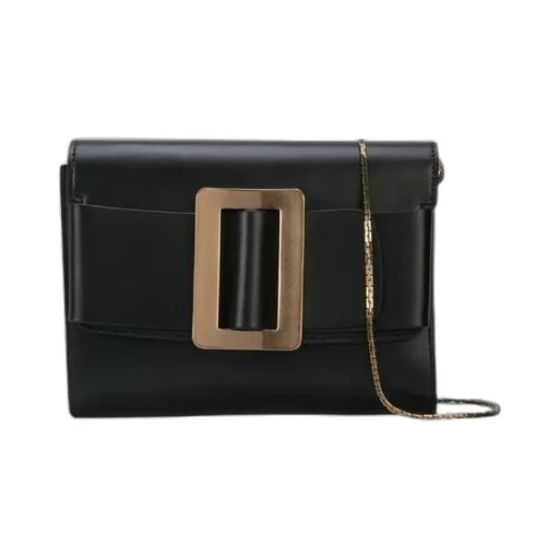 Metal Clasp Shoulder Bag