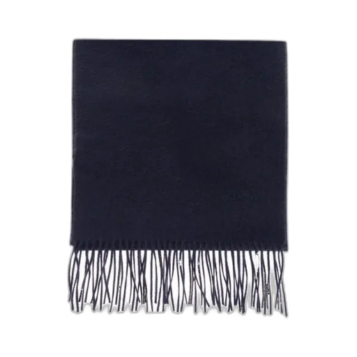 Logo-Embroidered Knitted Scarf