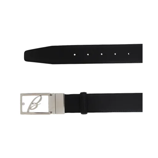 Reversible Leather Belt With Logo Buckle