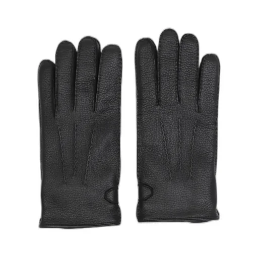Touch-Strap Leather Gloves