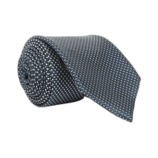 Geometric-Pattern Silk Tie