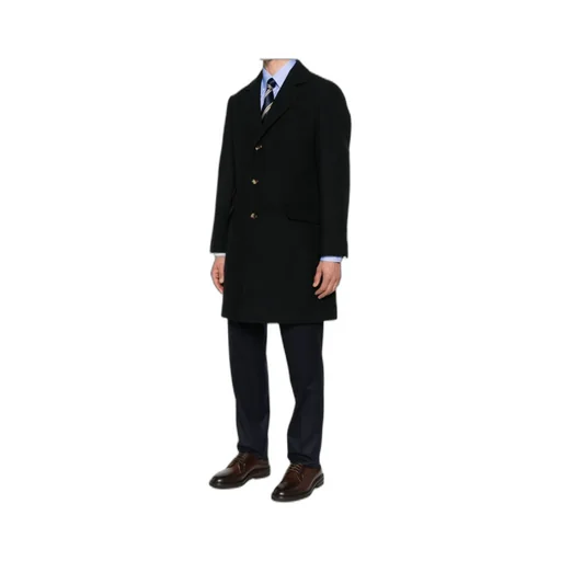 Button-Fastening Patch-Pocket Coat