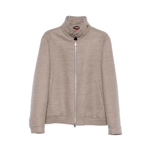 Zip-Fastening High-Neck Jacket