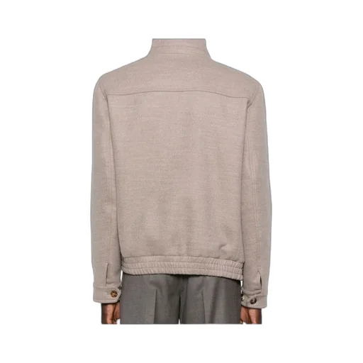 Zip-Fastening High-Neck Jacket
