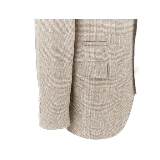 Checked Single-Breasted Blazer