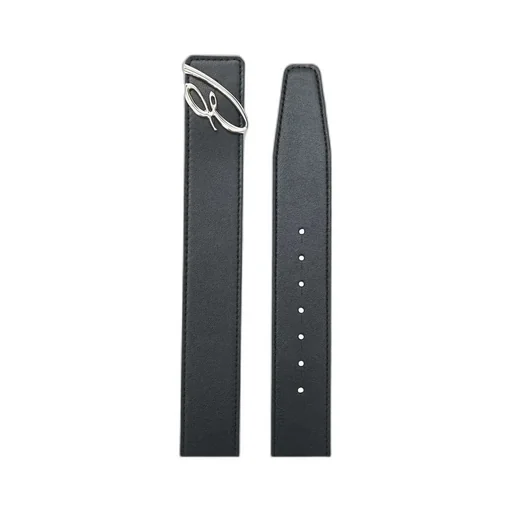 Logo Plaque Buckle Belt
