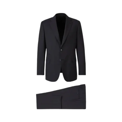 Long-Sleeved Coat Belt Ring Trousers Suit
