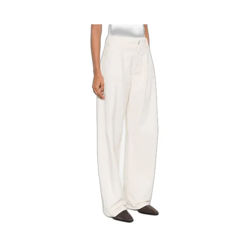 Pleated Straight Leg Trousers