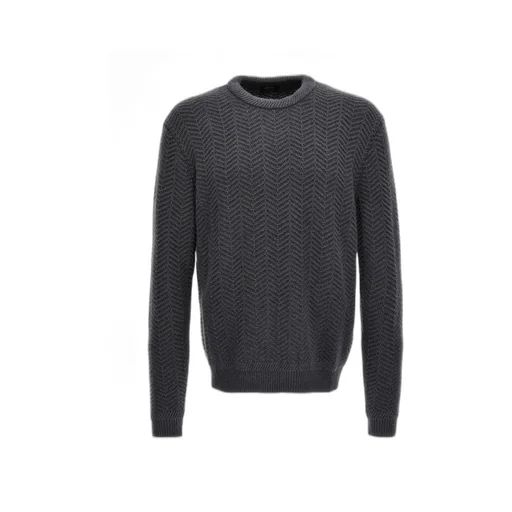 Chevron-Knitted Cashmere Jumper