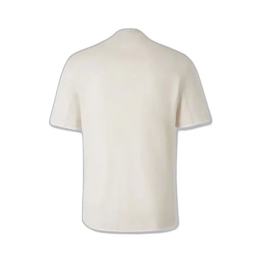 Ribbed-Trim Cotton T-Shirt