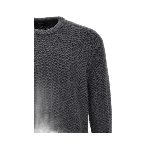 Chevron-Knitted Cashmere Jumper