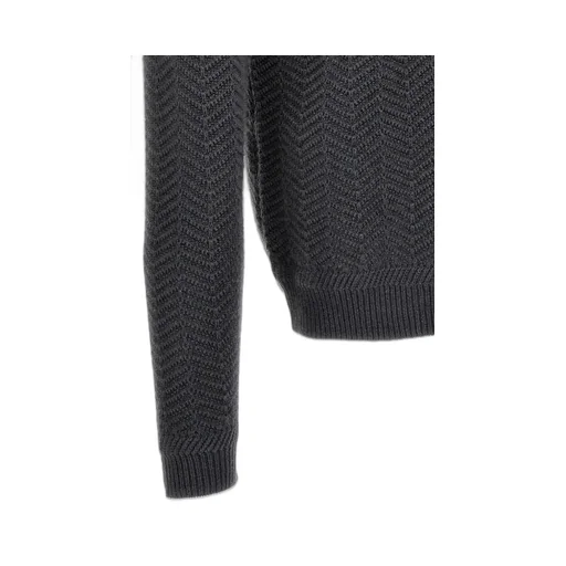 Chevron-Knitted Cashmere Jumper