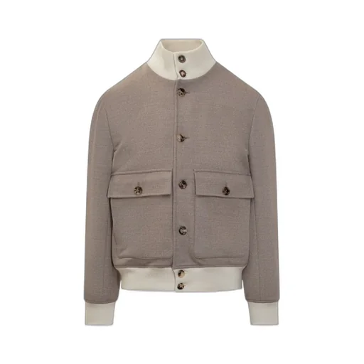 Patch-Pocket Bomber Jacket
