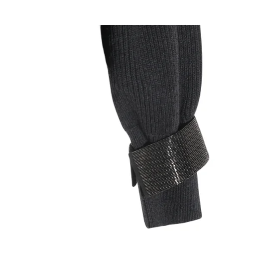 Embellished Ribbed Cardigan