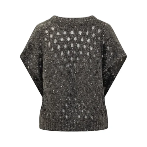 Short-Sleeve Embellished Top
