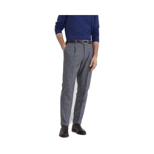 Pleated Tapered Trousers