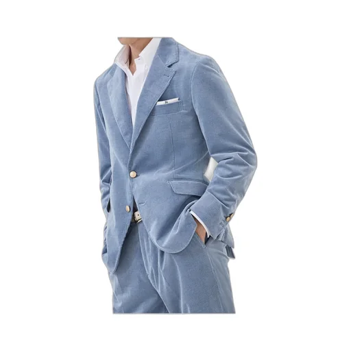 Corduroy Single-Breasted Blazer