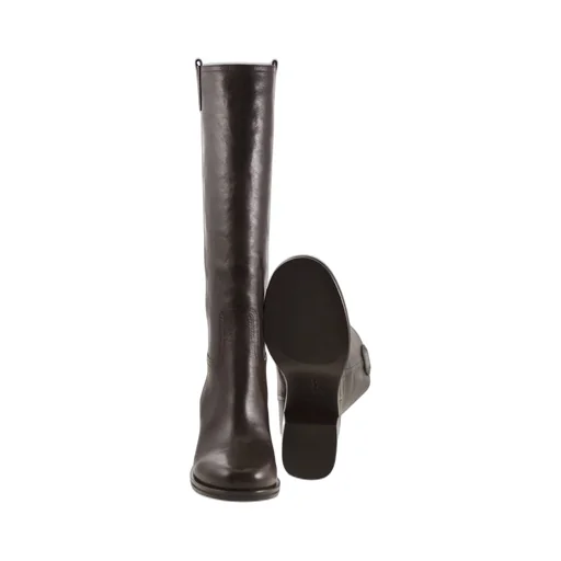 Leather Knee-High Boots