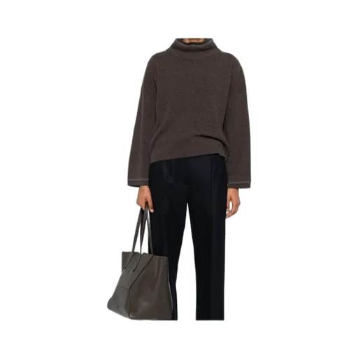 Ribbed High-Neck Jumper