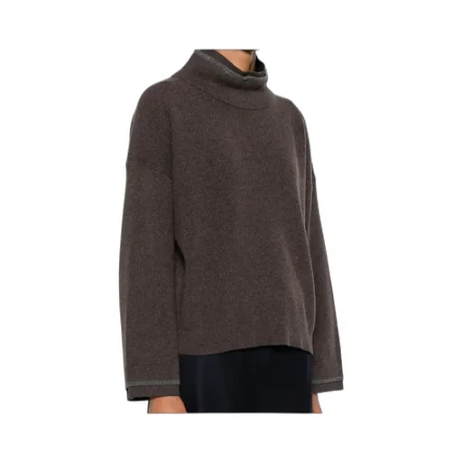 Ribbed High-Neck Jumper