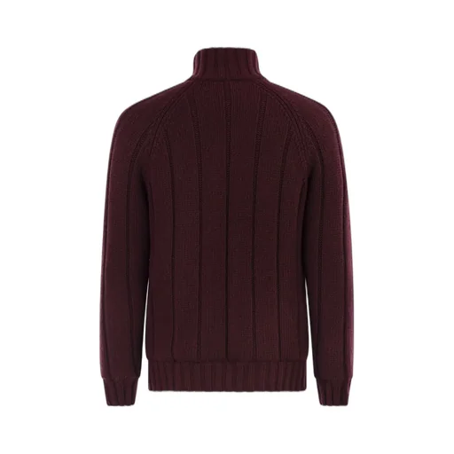 Cashmere Knit Down Jacket With Zip