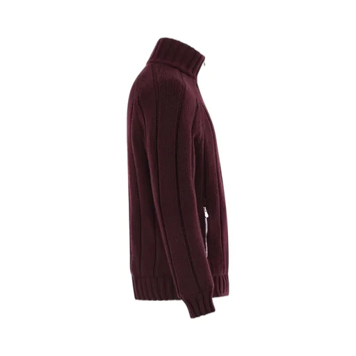 Cashmere Knit Down Jacket With Zip