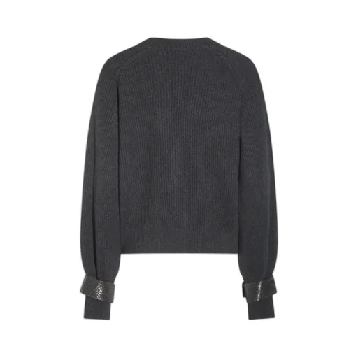 Embellished Ribbed Cardigan