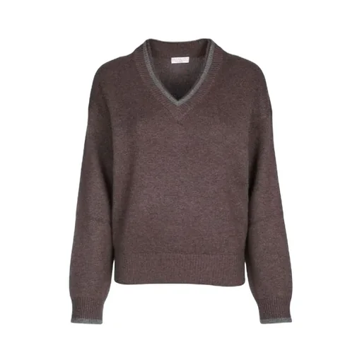 V-Neck Ribbed Sweater