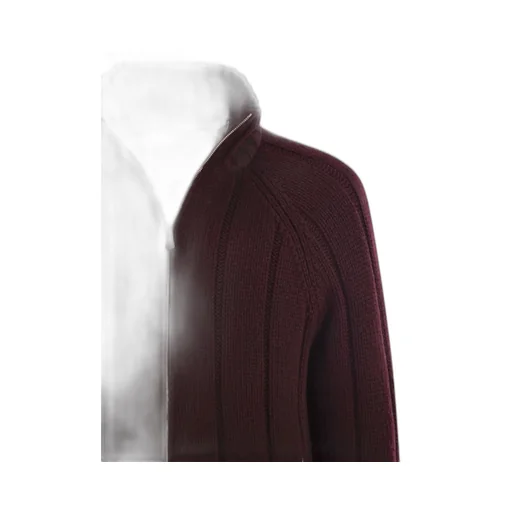 Cashmere Knit Down Jacket With Zip