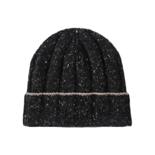 Rib-Knit Cashmere Beanie