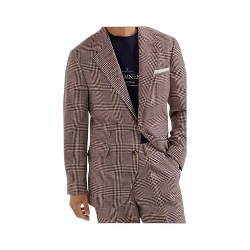 Checked-Pattern Blazer