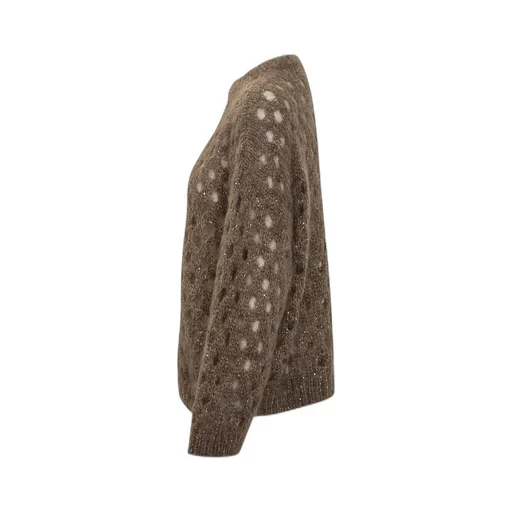 Sequin-Embellished Crew-Neck Sweater