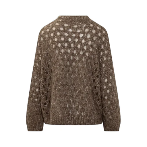 Sequin-Embellished Crew-Neck Sweater
