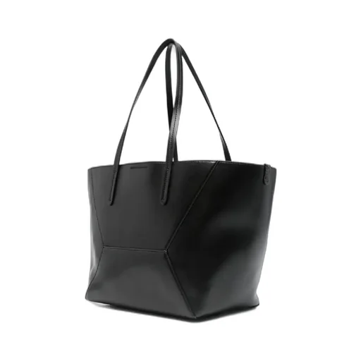 Panelled Leather Tote Bag
