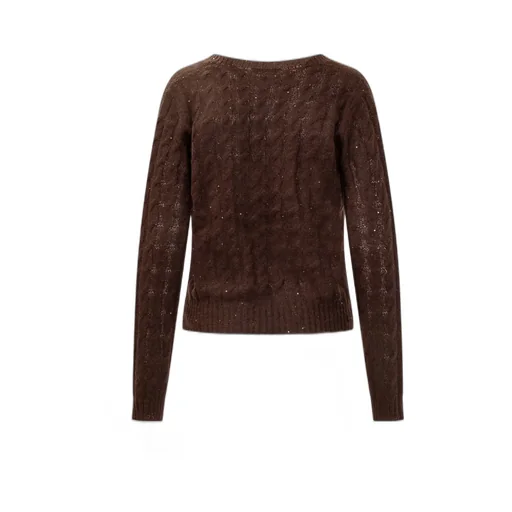 Cable-Knit Long-Sleeve Sweater