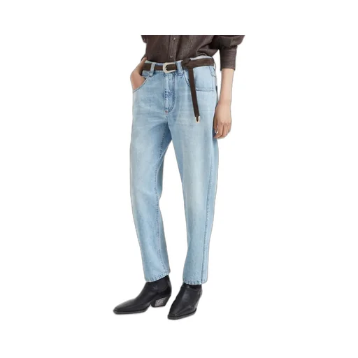 Logo Patch Straight Leg Jeans