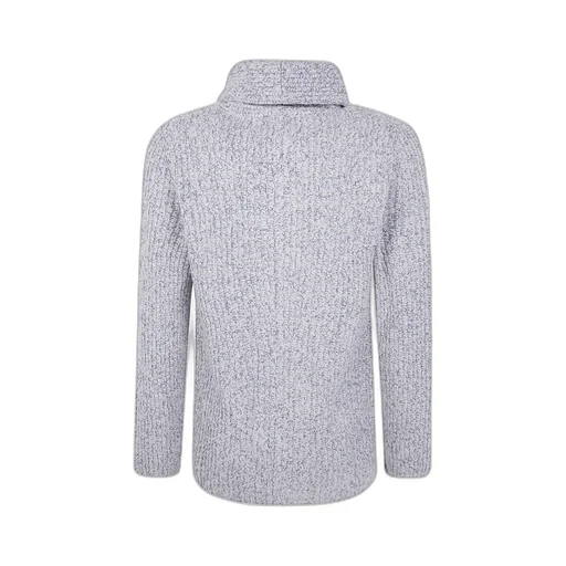 Shawl-Collar Double-Breasted Cardigan