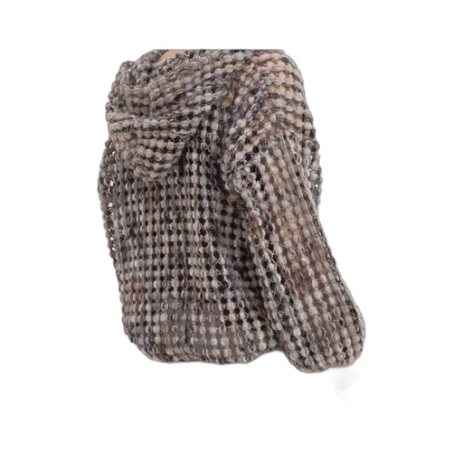 Balloon Sequin-Embellished Zip-Up Cardigan