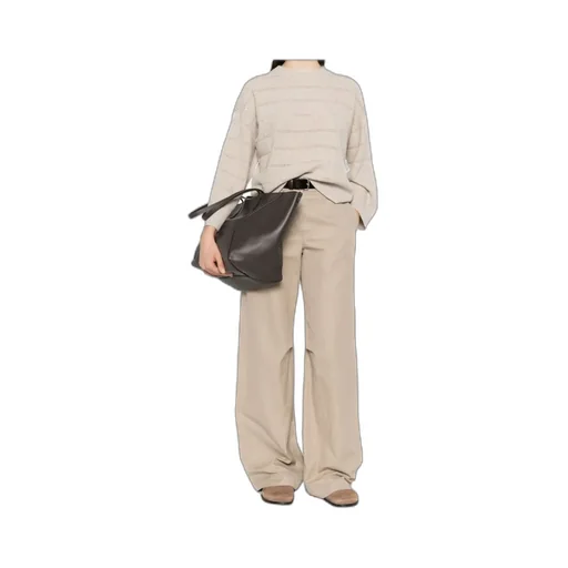 Striped Open-Knit Sweater