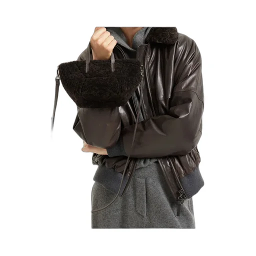 Shearling Tote Bag