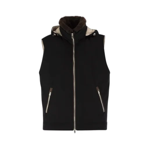 Hooded Wool Gilet