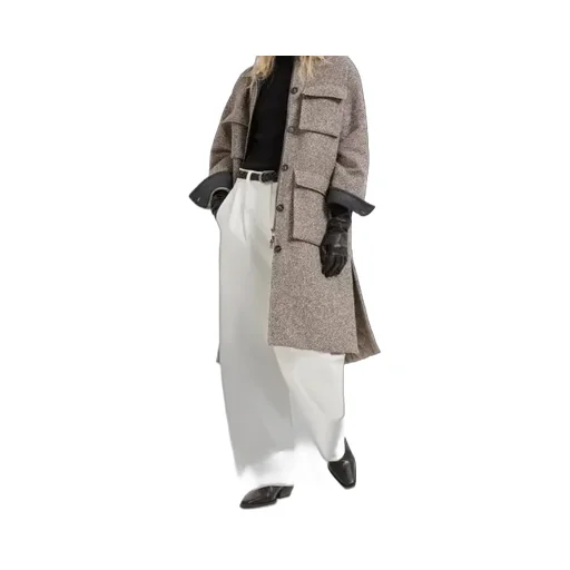 MÉLange Diagonal Monili Embellished Coat