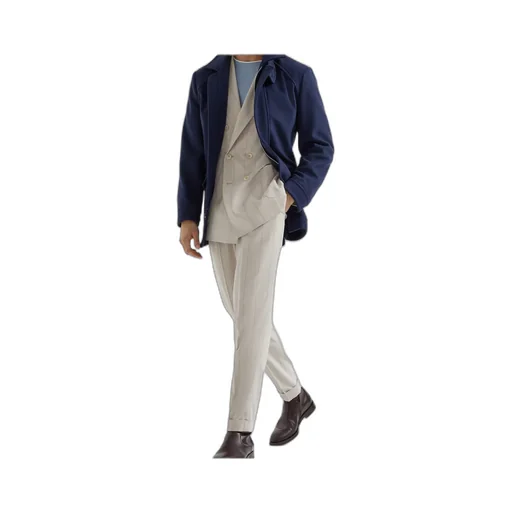 Long-Sleeved Cashmere Coat