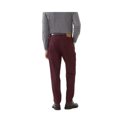 Five-Pocket Virgin Wool Flannel Trousers