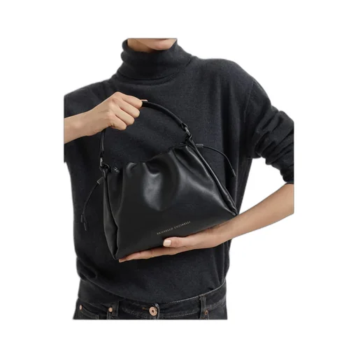 Small Mellow Leather Cross Bucket Bag
